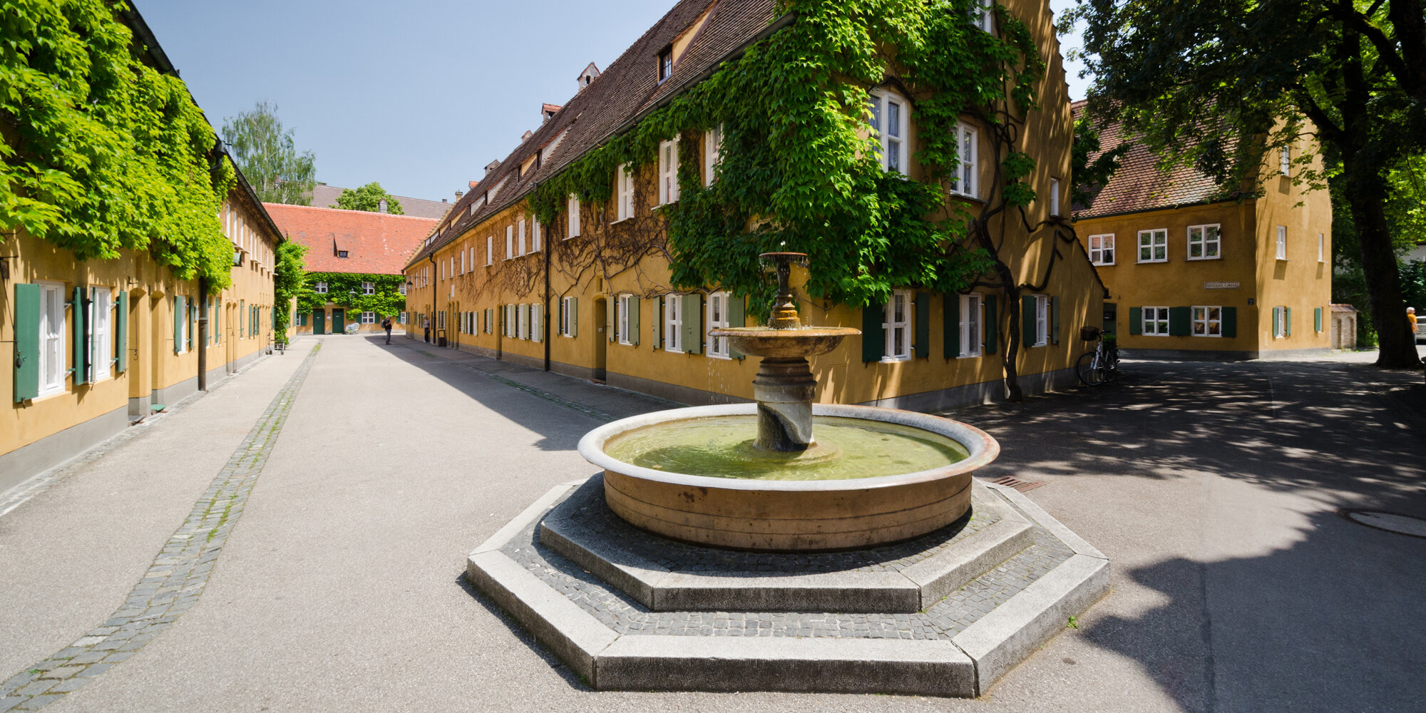 The Fuggerei historical social housing in Augsburg DB Regio Bayern